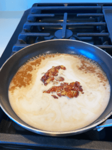 ingredients for chai latte on the stove