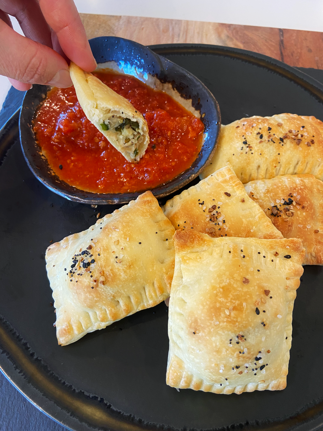 air fryer vegan hot pockets