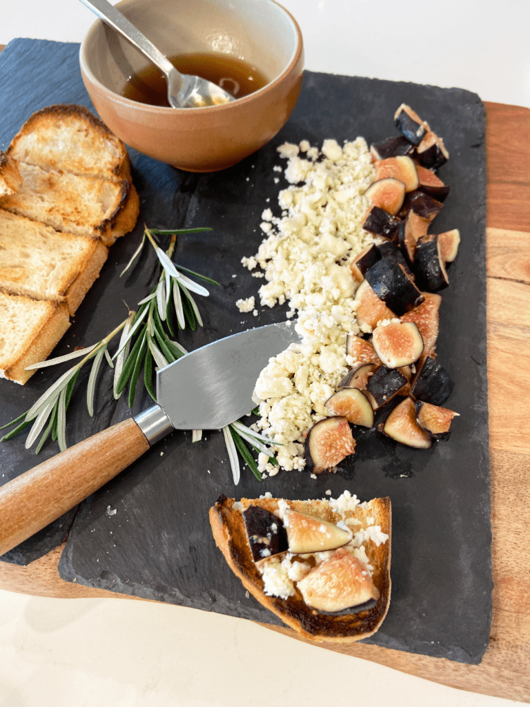 vegan blue cheese and figs