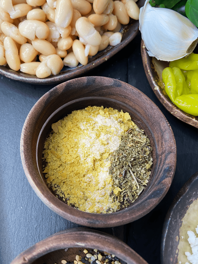 nutritional yeast and spices for air fryer vegan hot pockets recipe