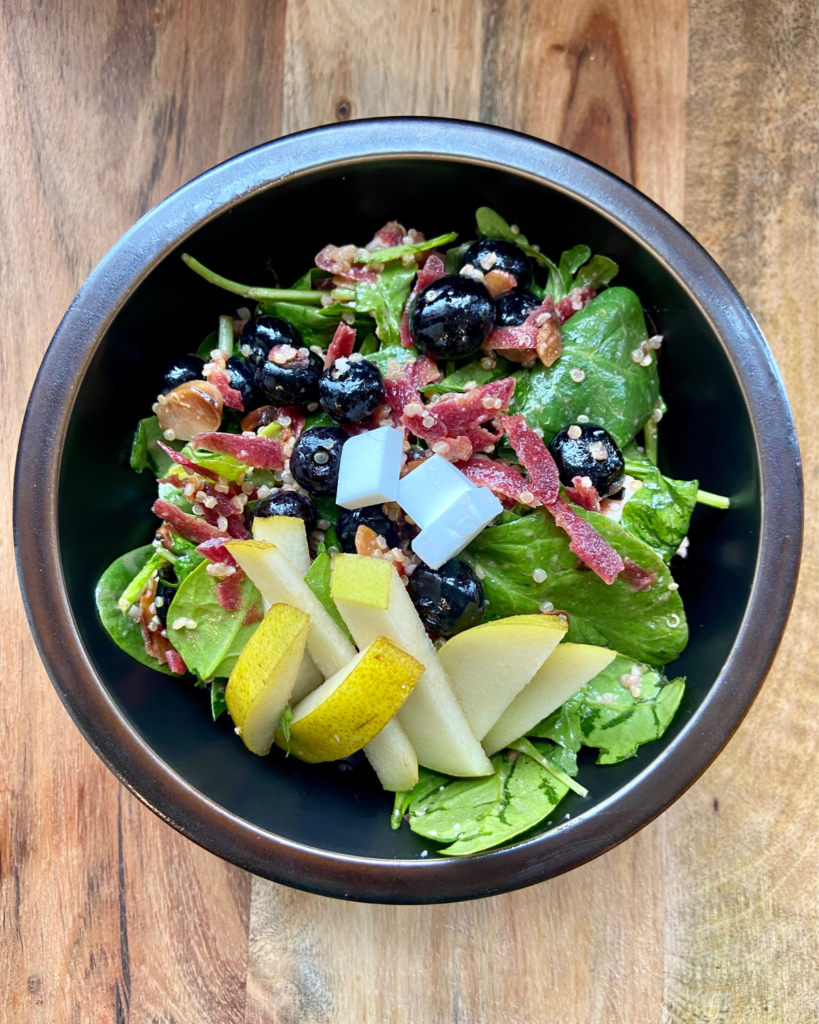 vegan feta cheese on salad