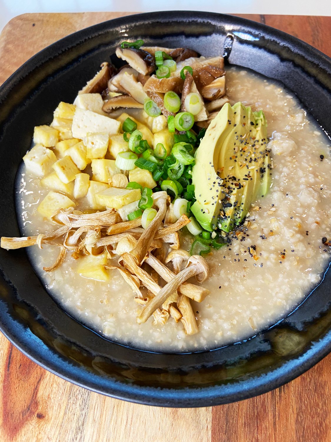 Miso protein Steel Cut Oats with tofu