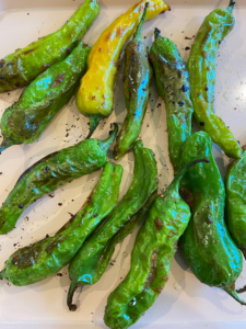 roasted miso shishito peppers