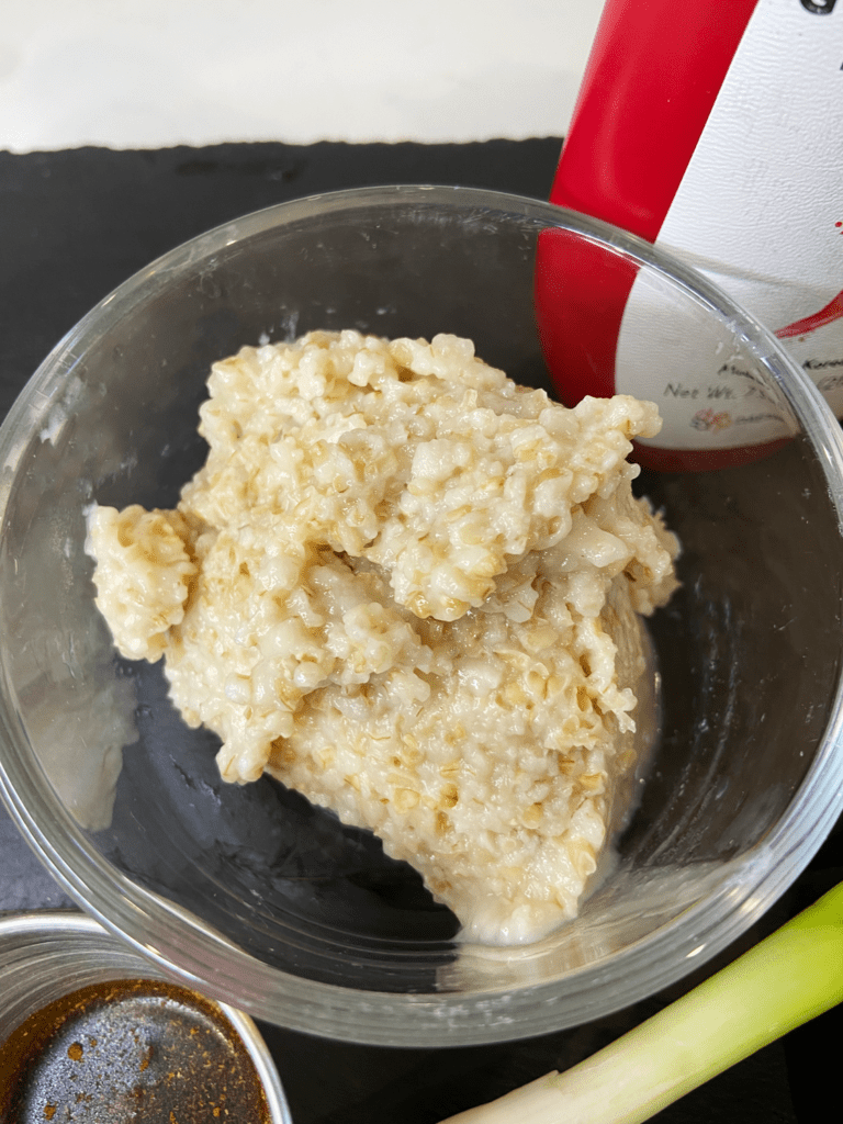 steel cut oats for Savory Vegan protein Steel Cut Oats with miso and Gochujang