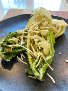 air fryer romaine lettuce with caesar dressing