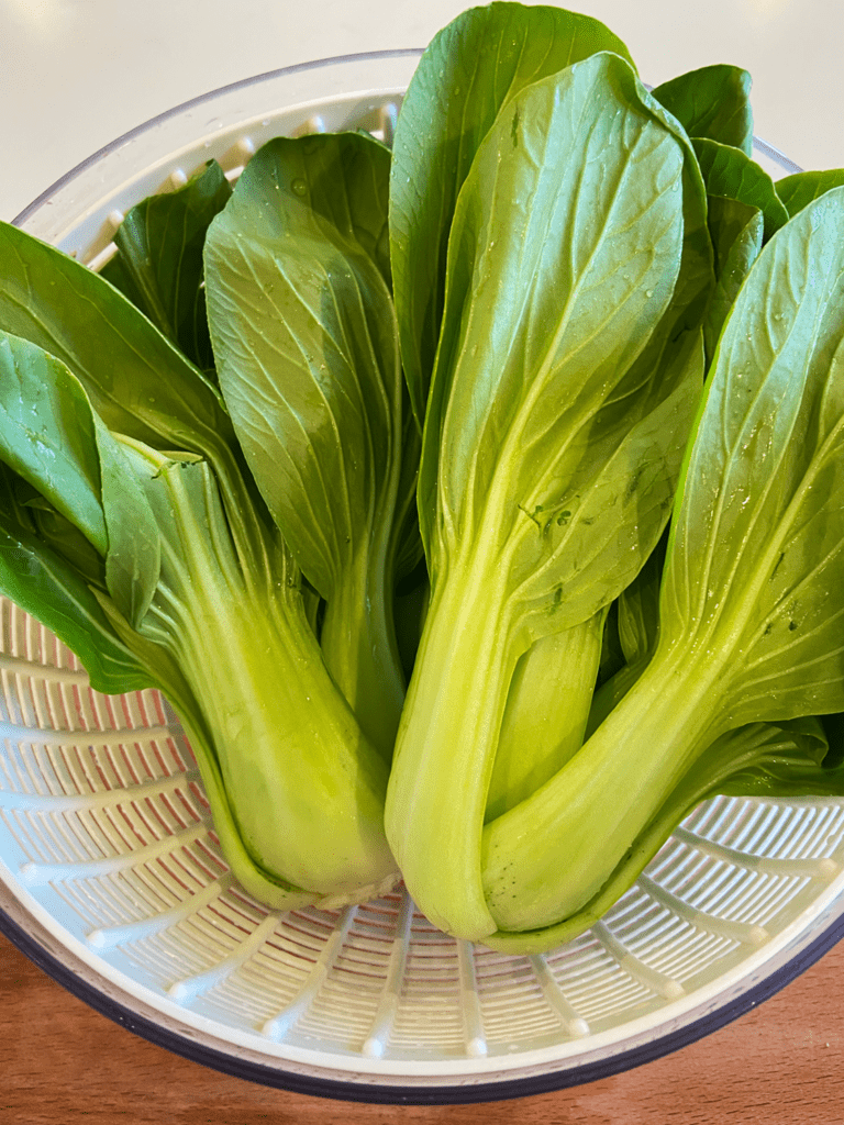 washing baby bok choy for air fryer bok choy