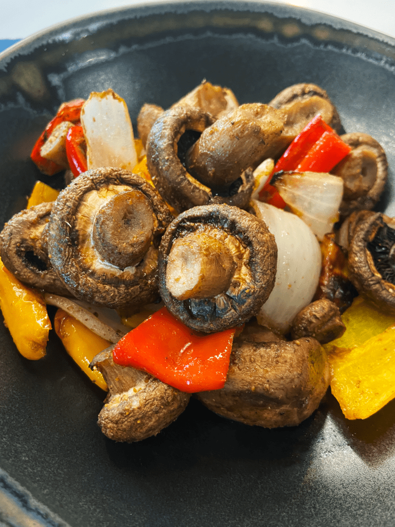 AIR FRYER MASALA SPICED MUSHROOMS : EASY INDIAN RECIPE