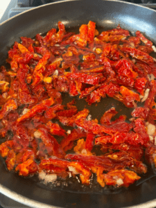 vodka infused sun-dried tomatoes cooking