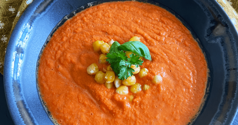 Easy Gazpacho with Sun Dried Tomatoes